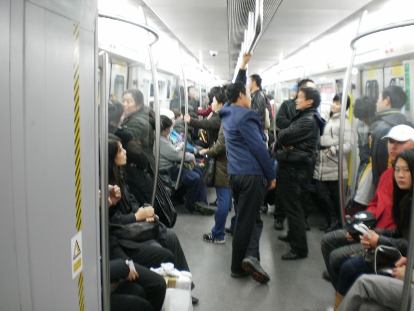 U-Bahn fahren in China: Peking