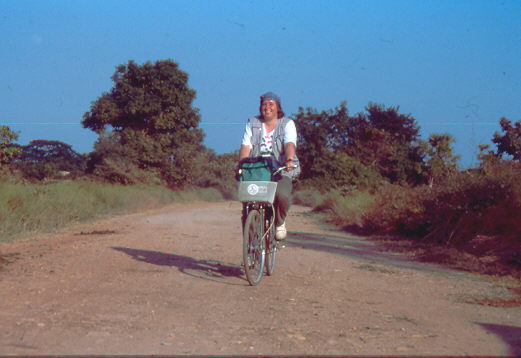 Thailand 1992 Mit dem Fahrrad unterwegs